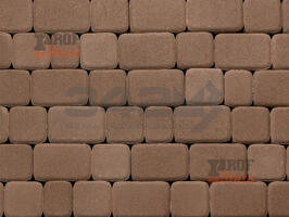  Тротуарная плитка 342 механический завод Классика 60 мм Коричневый: внешний вид